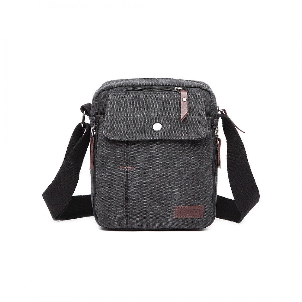 MULTI POCKET CROSS BODY SHOULDER BAG - BLACK - BLACK - Jehovah's ...